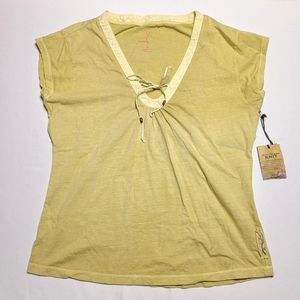 Gramicci V neck knit top medium
